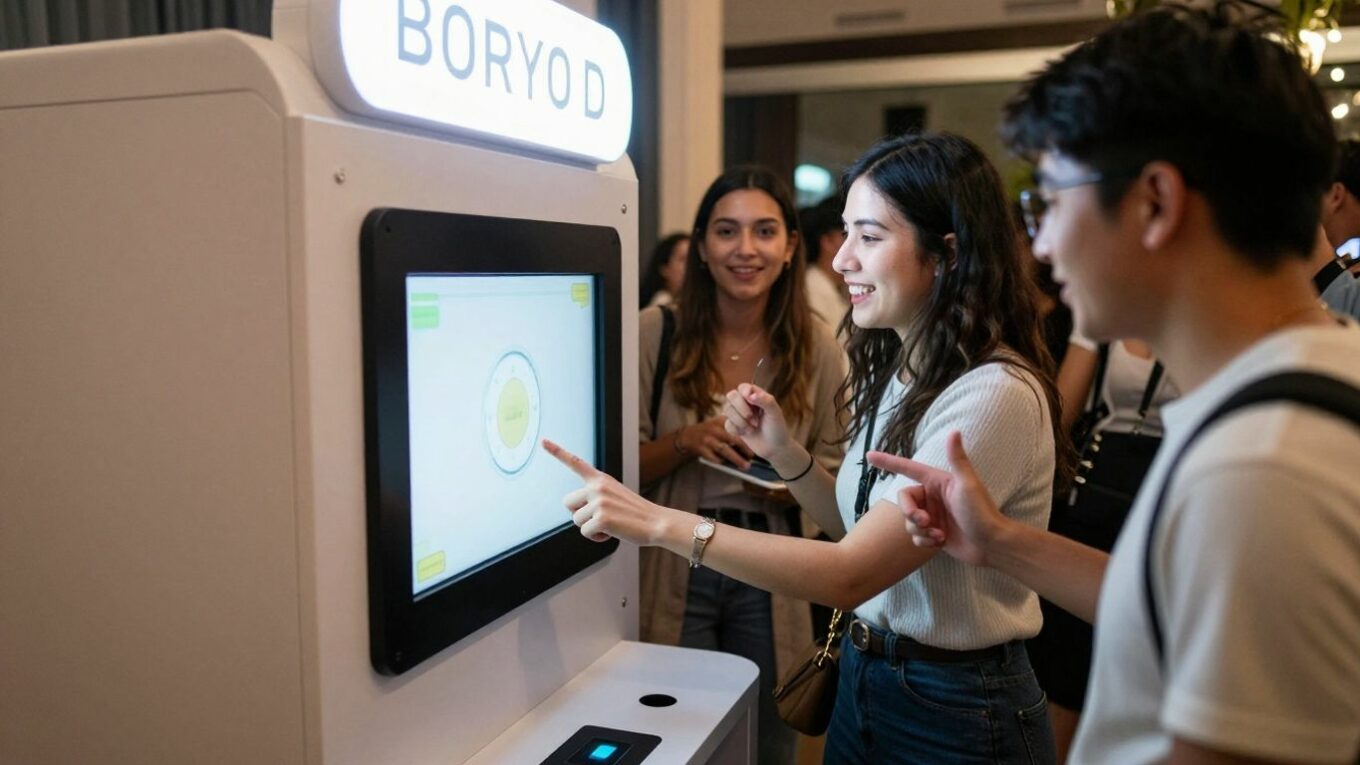 Cabine vidéo pour événement réussi.